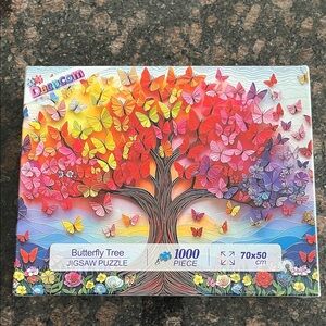 Colorful Butterfly Tree 1000 Piece Jigsaw Puzzle